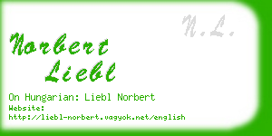 norbert liebl business card